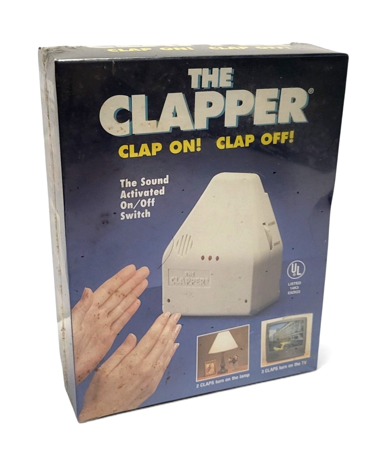 Vintage The Clapper Clap On Clap Off Sound Switch Seen on TV NOS Sealed 1998