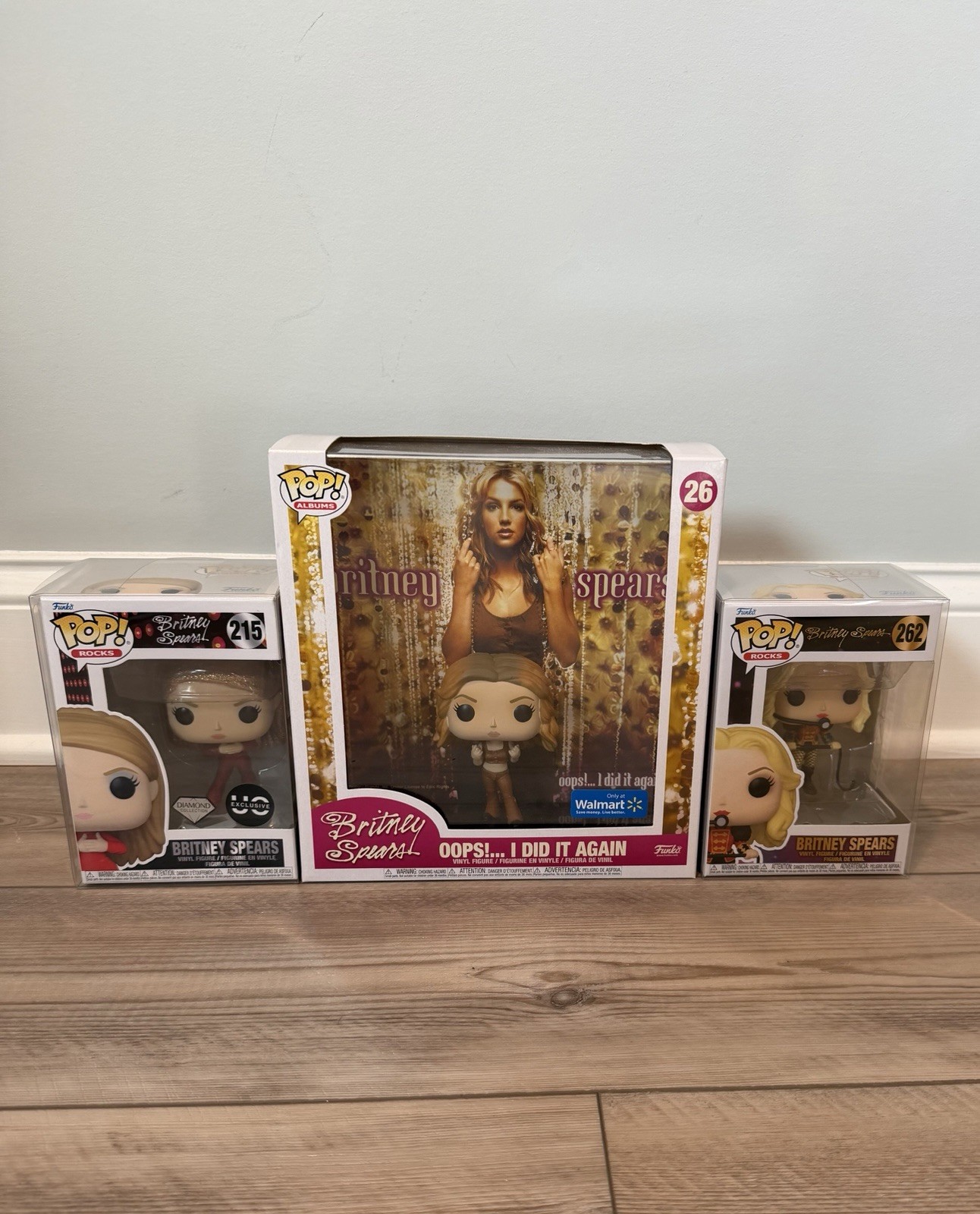 Funko Britney Spears Music Boxed Walmart Exclusive Vinyl Figures Lot of 3