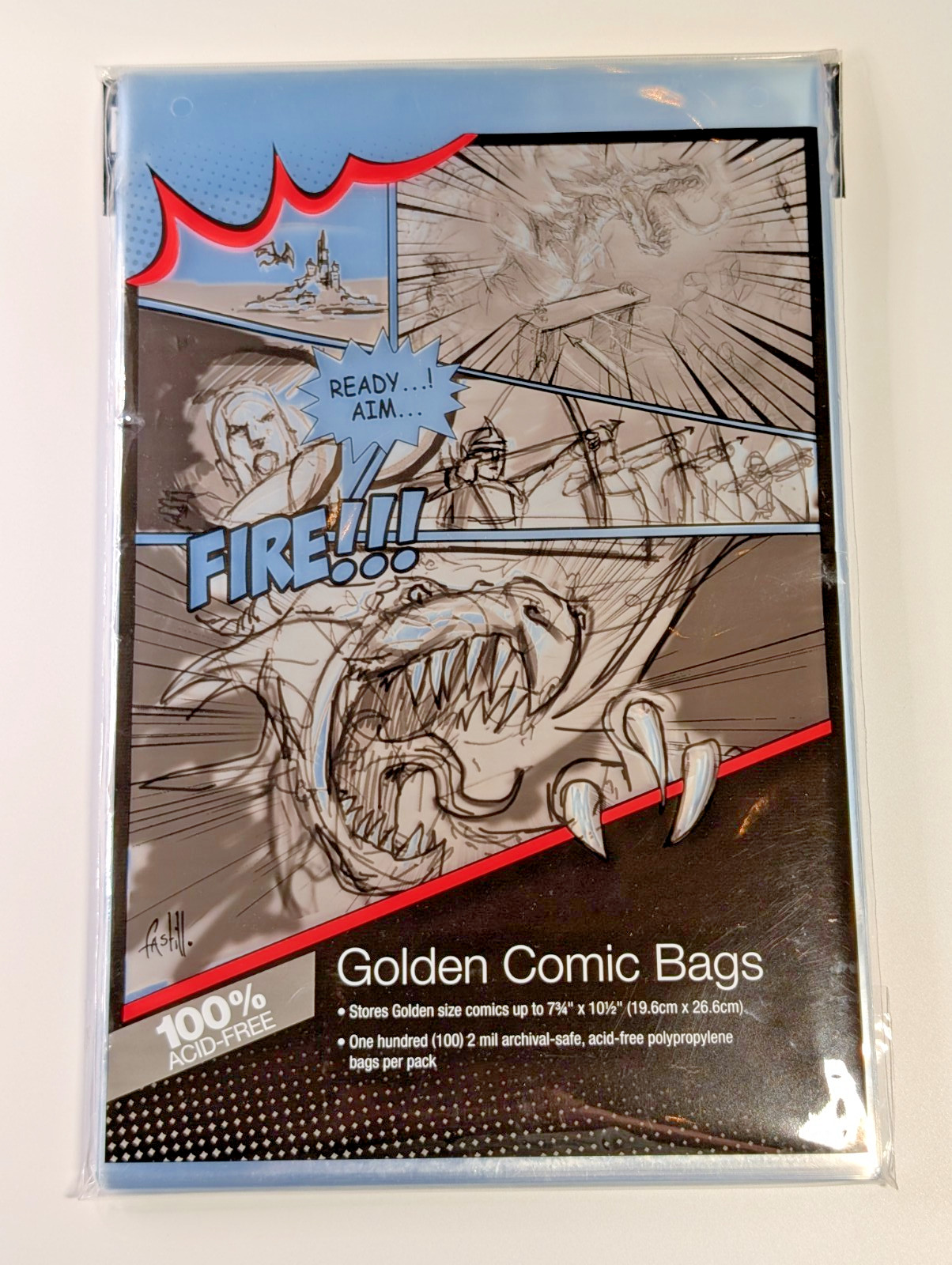 Ultra Pro GOLDEN Comic Bags 100ct Pack SHIPS FAST