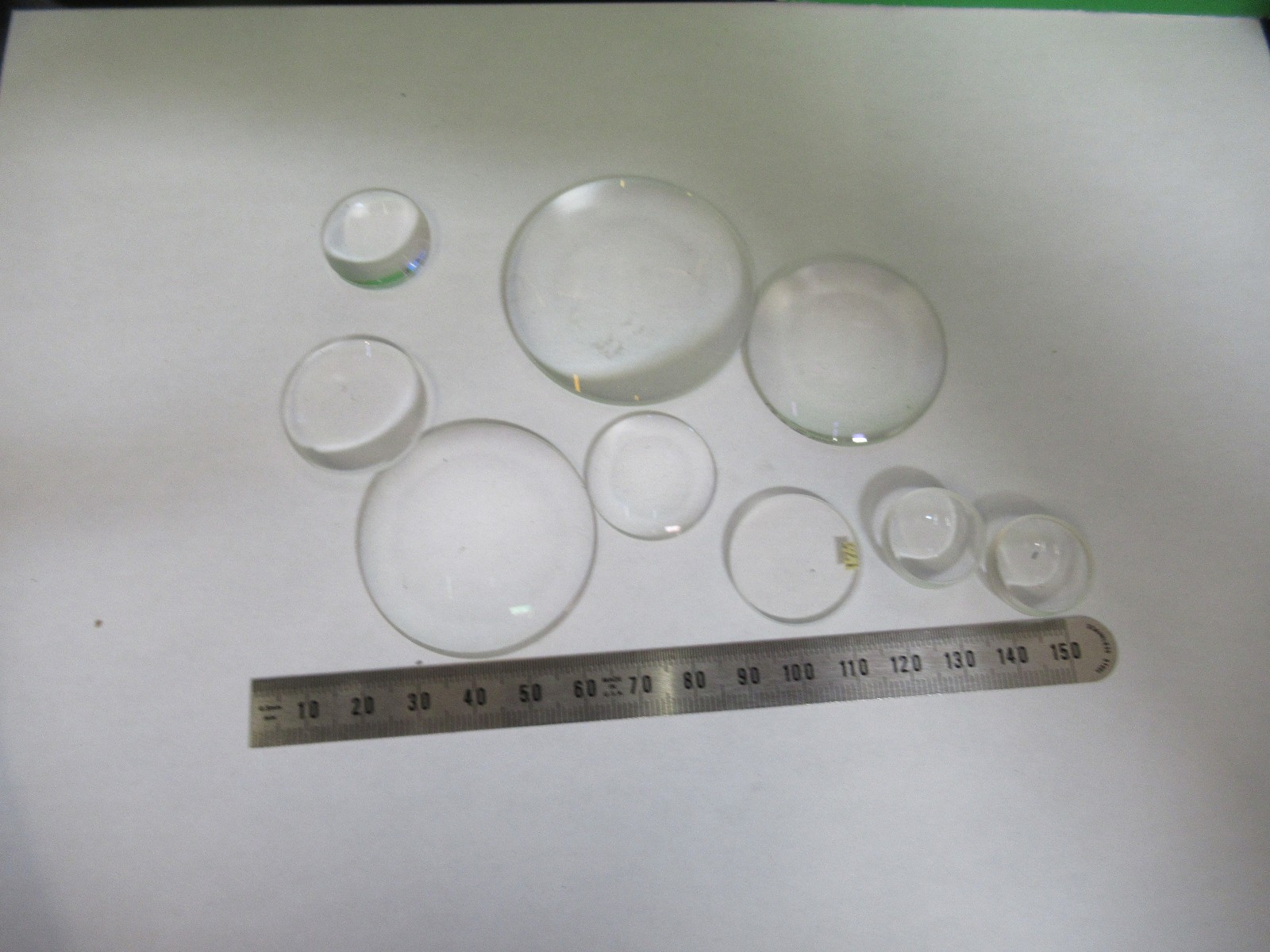 OPTICAL MICROSCOPE LOT LENSES CONVEX CONCAVE OPTICS AS PICTURED T5-A-83