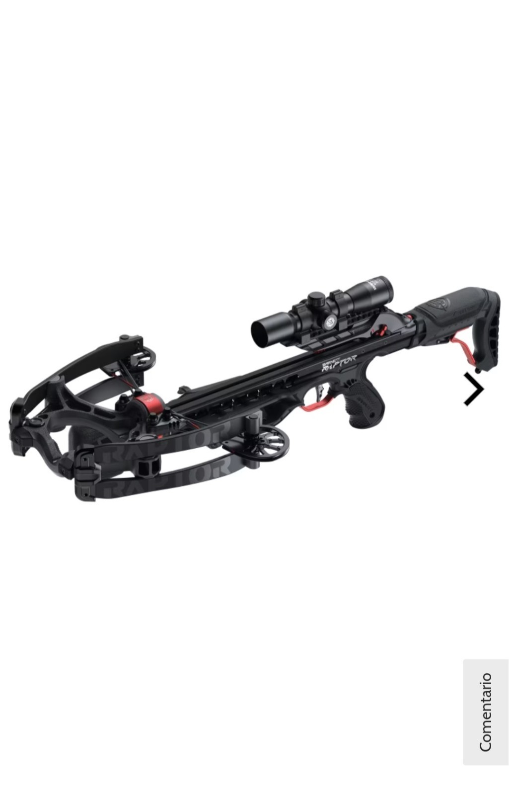 Barnett Hyper Raptor Bow Hunting Crossbow Package w/ Scope Black/Red