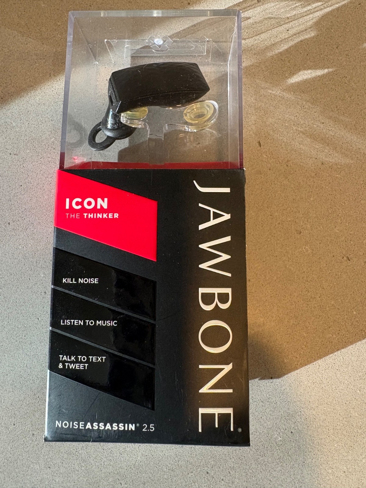 Jawbone Icon The Thinker Bluetooth Headset With Noise Assassin 2.5 Used
