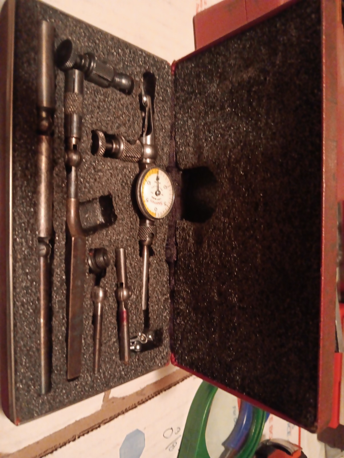 Vintage Starrett Last Word 711 Test Indicator With Case/Accessories