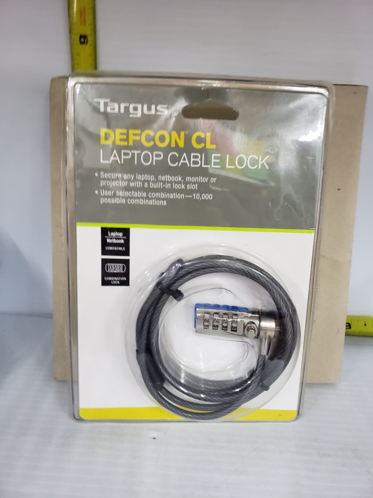 Targus Defcon CL Laptop Combination Cable Lock New