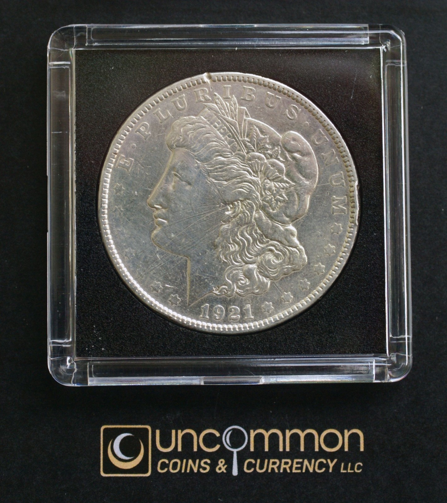 1921  Morgan Silver Dollar.   Fine       (UCC-MSD-1921-0132R)