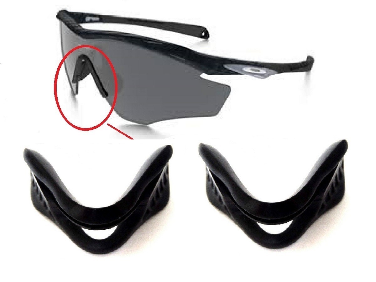2 Pcs Galaxy Nose Pads Rubber Kits For Oakley M2 Frame XL Sunglasses Black