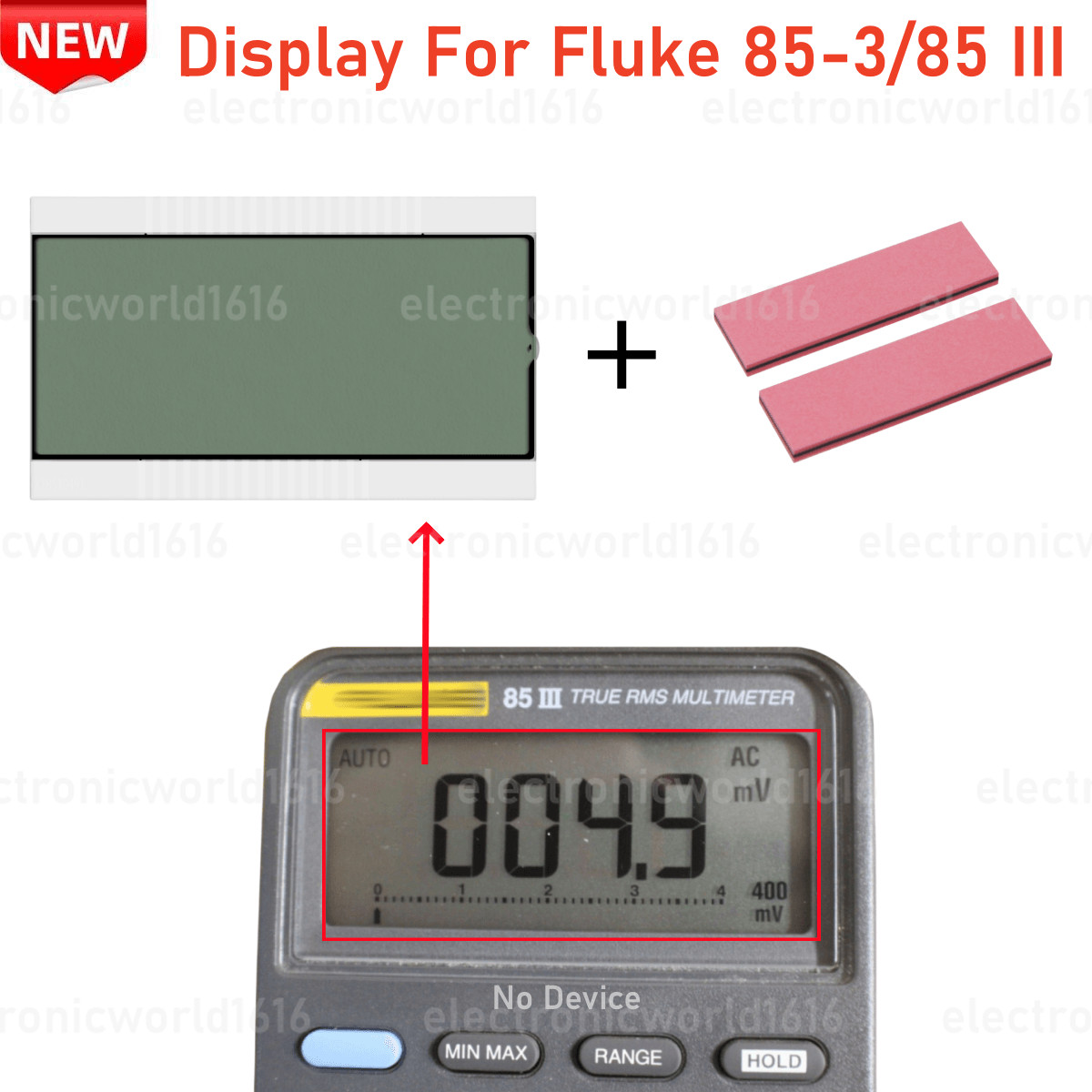 For Fluke 85-3/85 III Digital True RMS Multimeter LCD Display Screen Repair Part