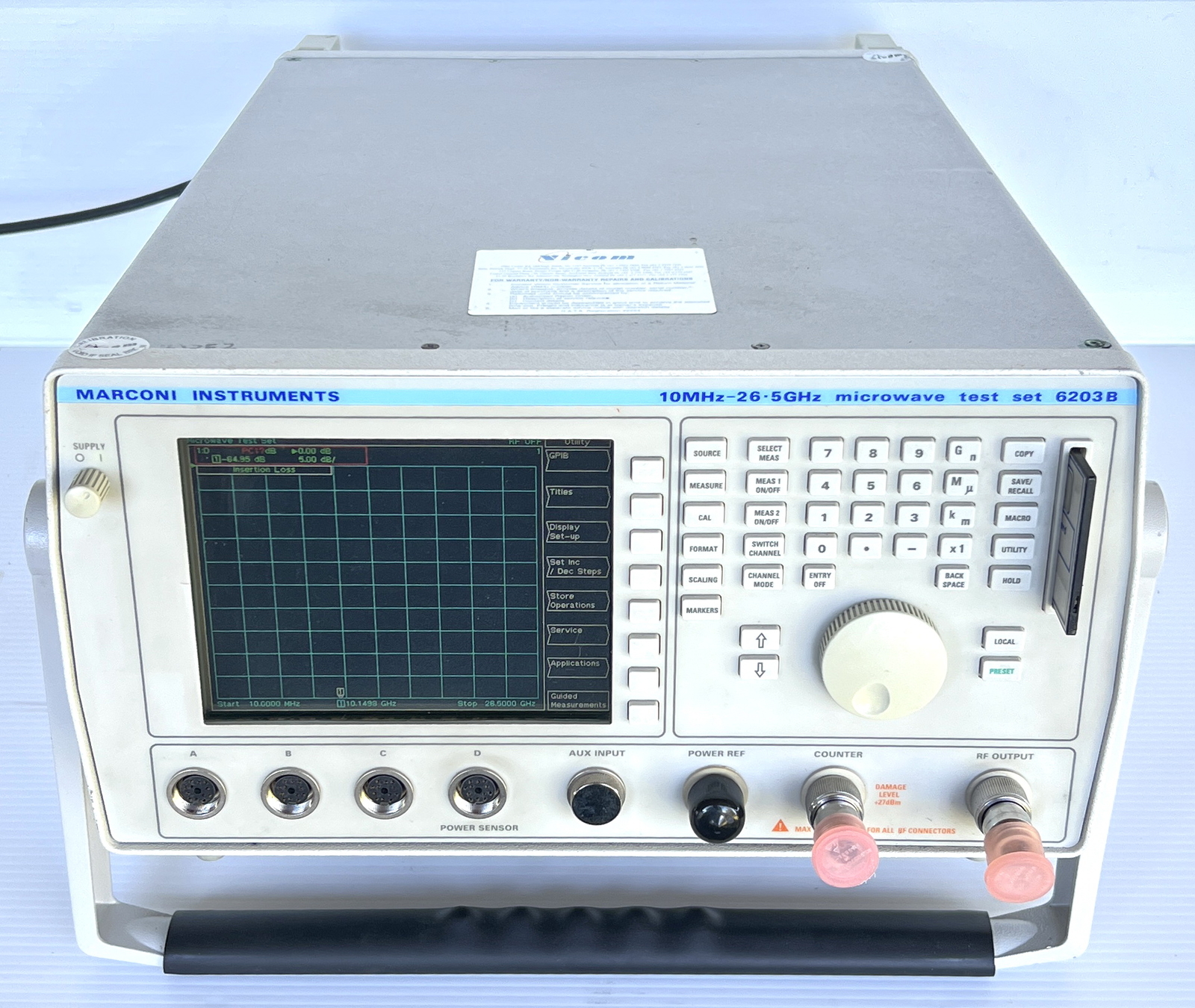 Marconi Aeroflex IFR 6203B 10Mhz-26.5GHz Scalar Network Analyzer *Only 623hours!