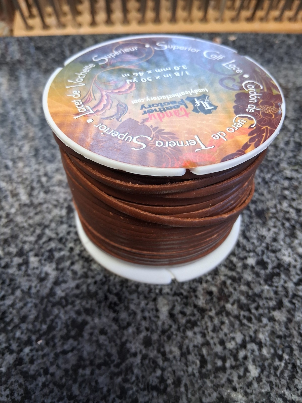 Superior Leather Lace 1/8" Medium Brown