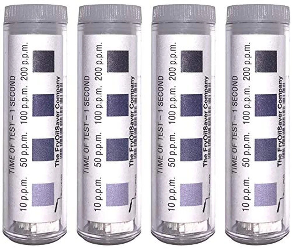 Chlorine Test Strips for Restaurants & Food Services, 4 X Vial of 100 Sanitizer