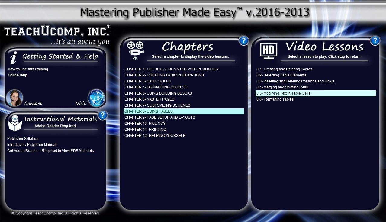 Learn Microsoft PUBLISHER 2016 2013 Training Tutorial DVD-ROM Course 4 Hours