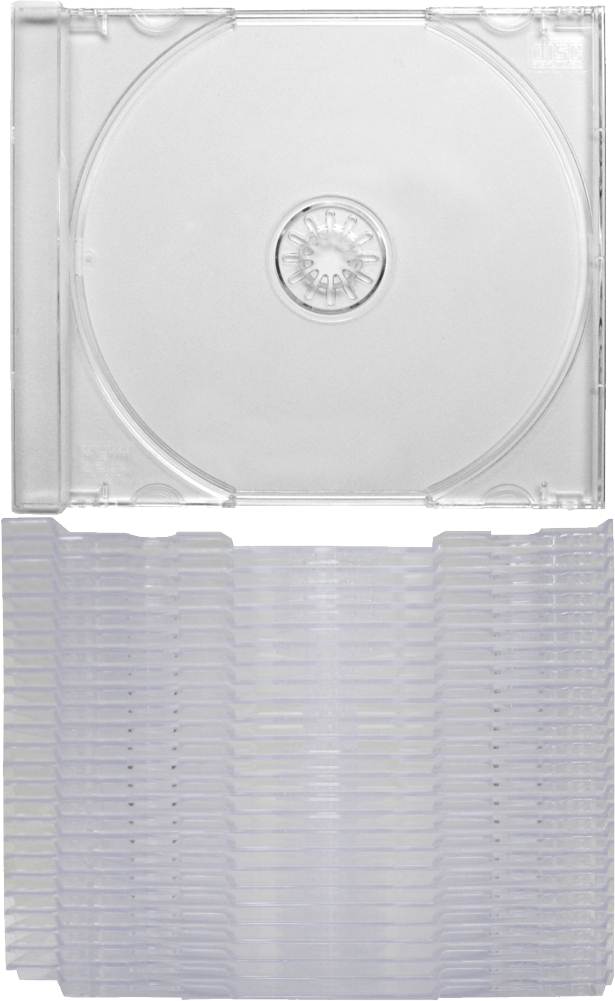 (25) CD Trays - Clear Standard Replacement Inserts for Jewel Boxes NEW #CDIS80CL
