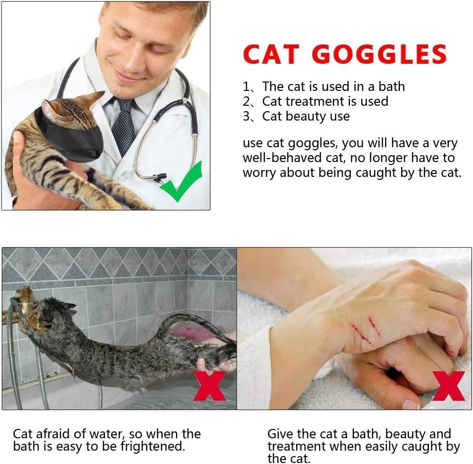 Groomer's Essential Nylon Muzzle for Cats (Medium) - Prevent Scratches Safely