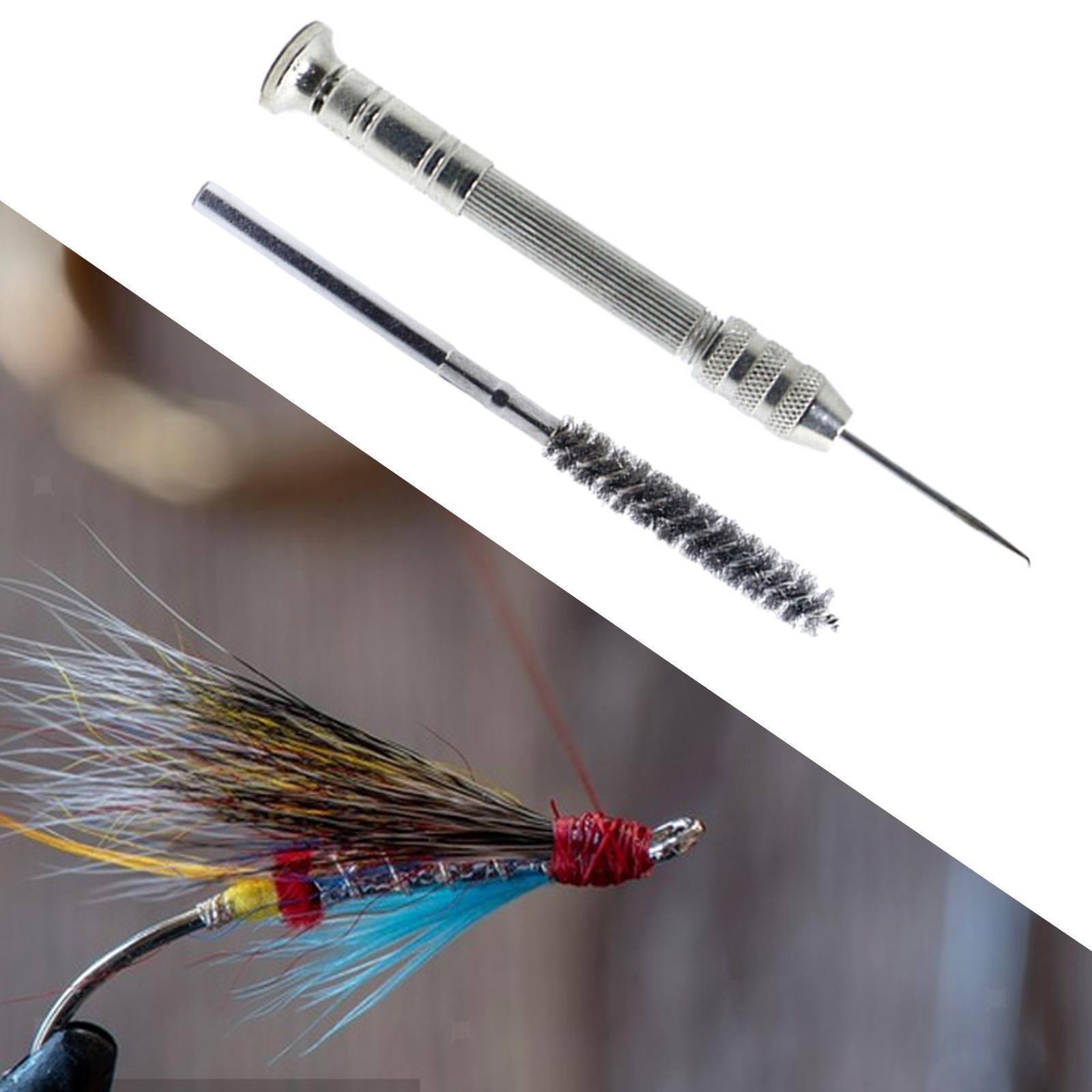 Fly Tying Dubbing Brush and Bodkin Lightweight Equipments Sturdy Practical Fly