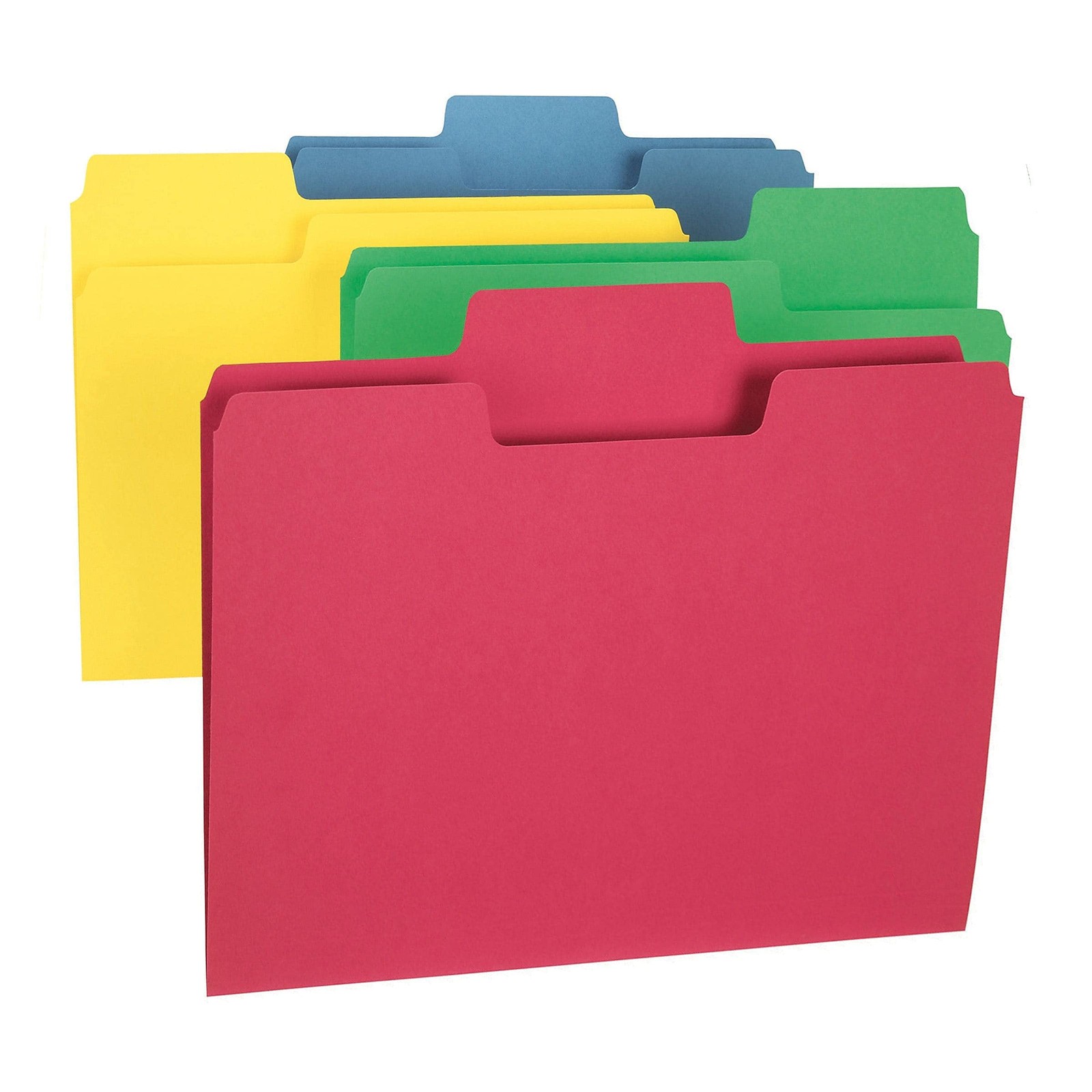 Smead SuperTab File Folders, Oversized 24 per Pack, Assorted Primary Colors