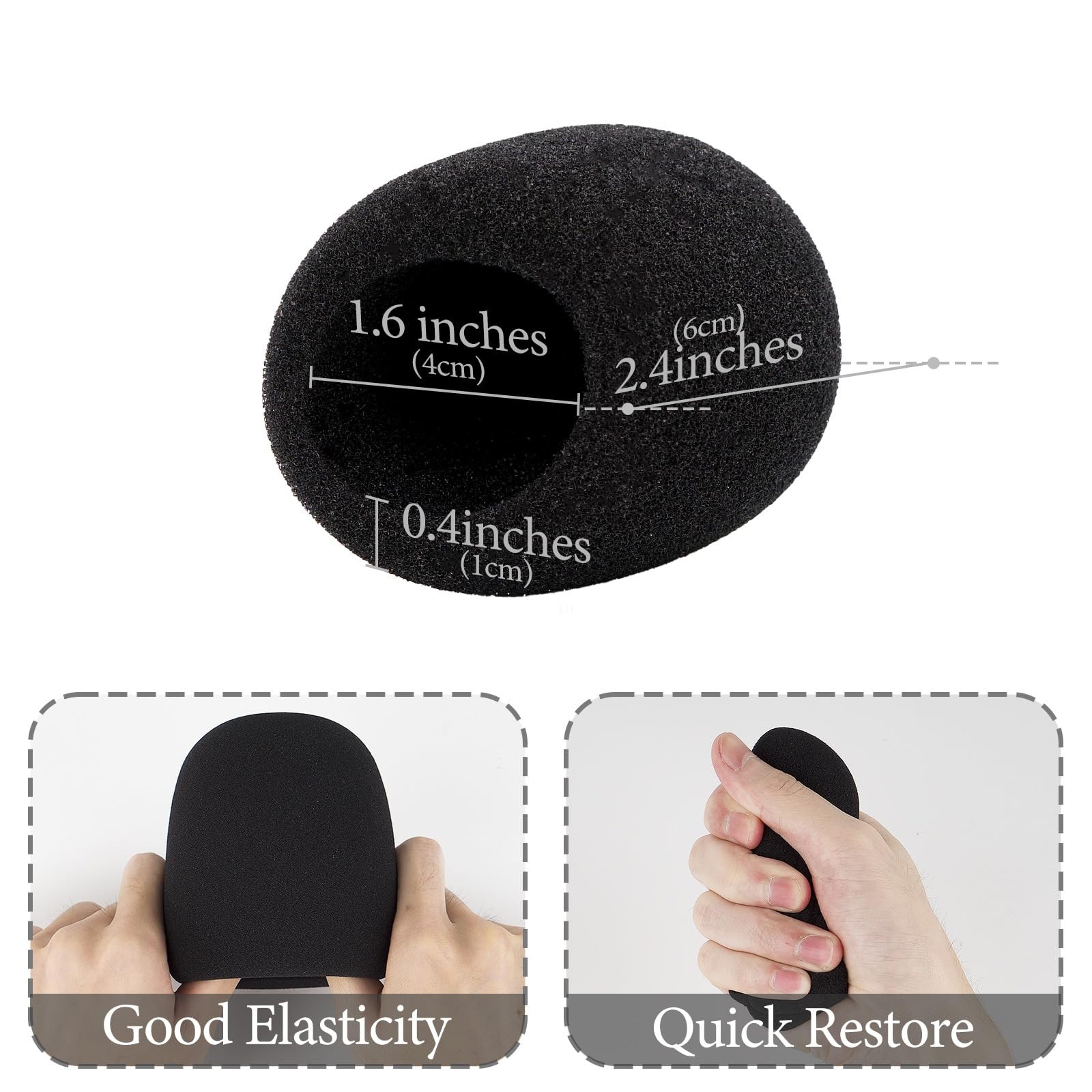 for Creators Foam Windscreen Compatible with Sennheiser E 935, E 945, E 835, ...