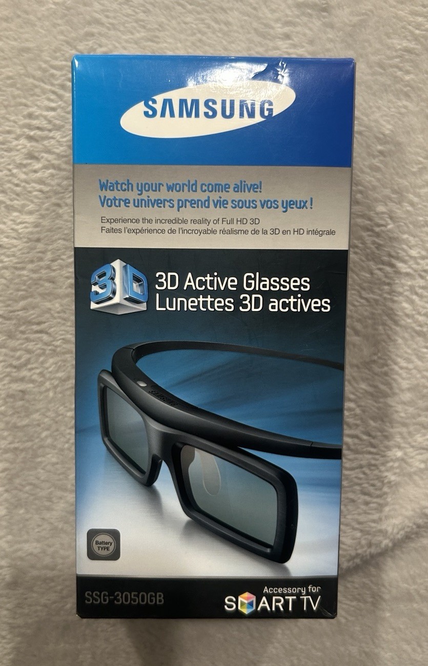 Samsung 3D Active Glasses SSG-3050GB Smart TV Accessory Brand New Sealed OEM