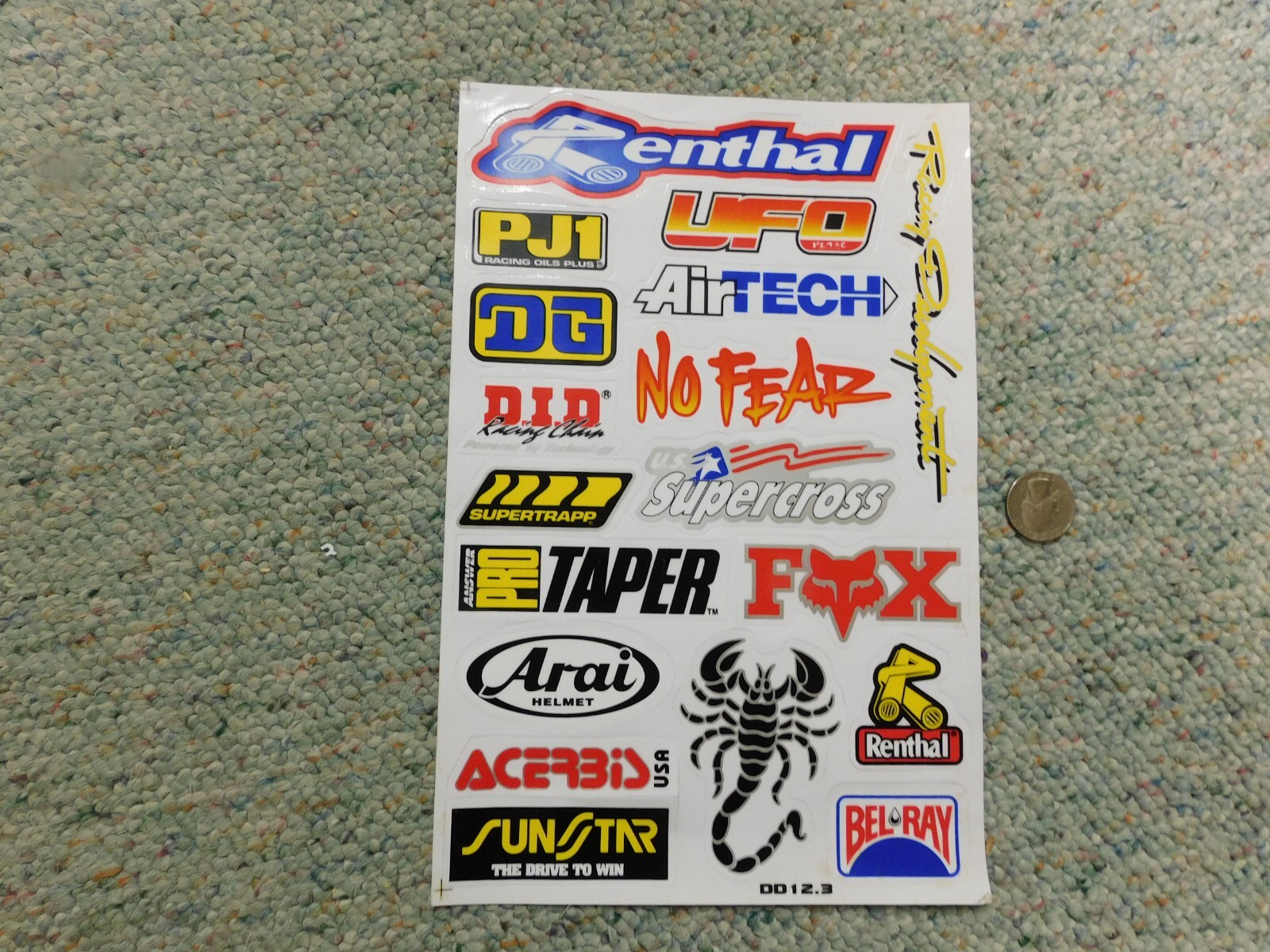 Decals / stickers R/C radio controlled UFO Belray UFO No Fear Air Tech E62