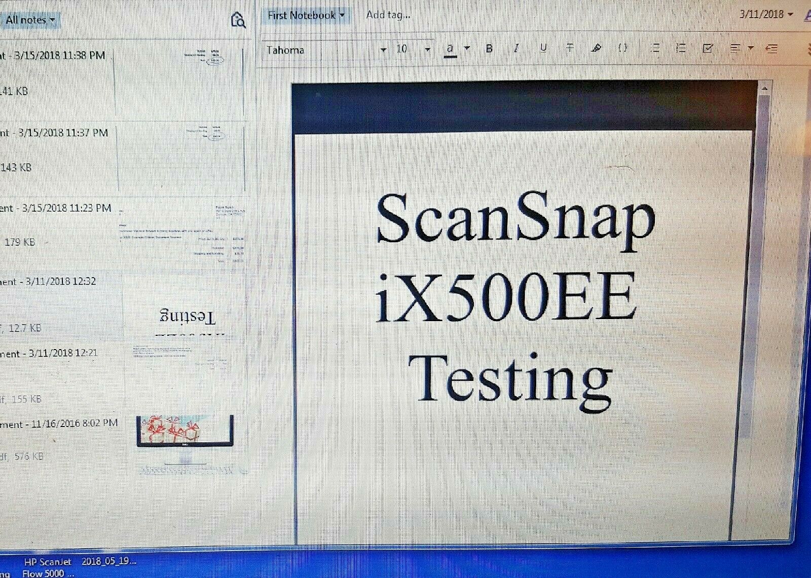 (i-cloud feature)(Full Package)Fujitsu iX500 EE Evernote Color ScanSnap Scanner.