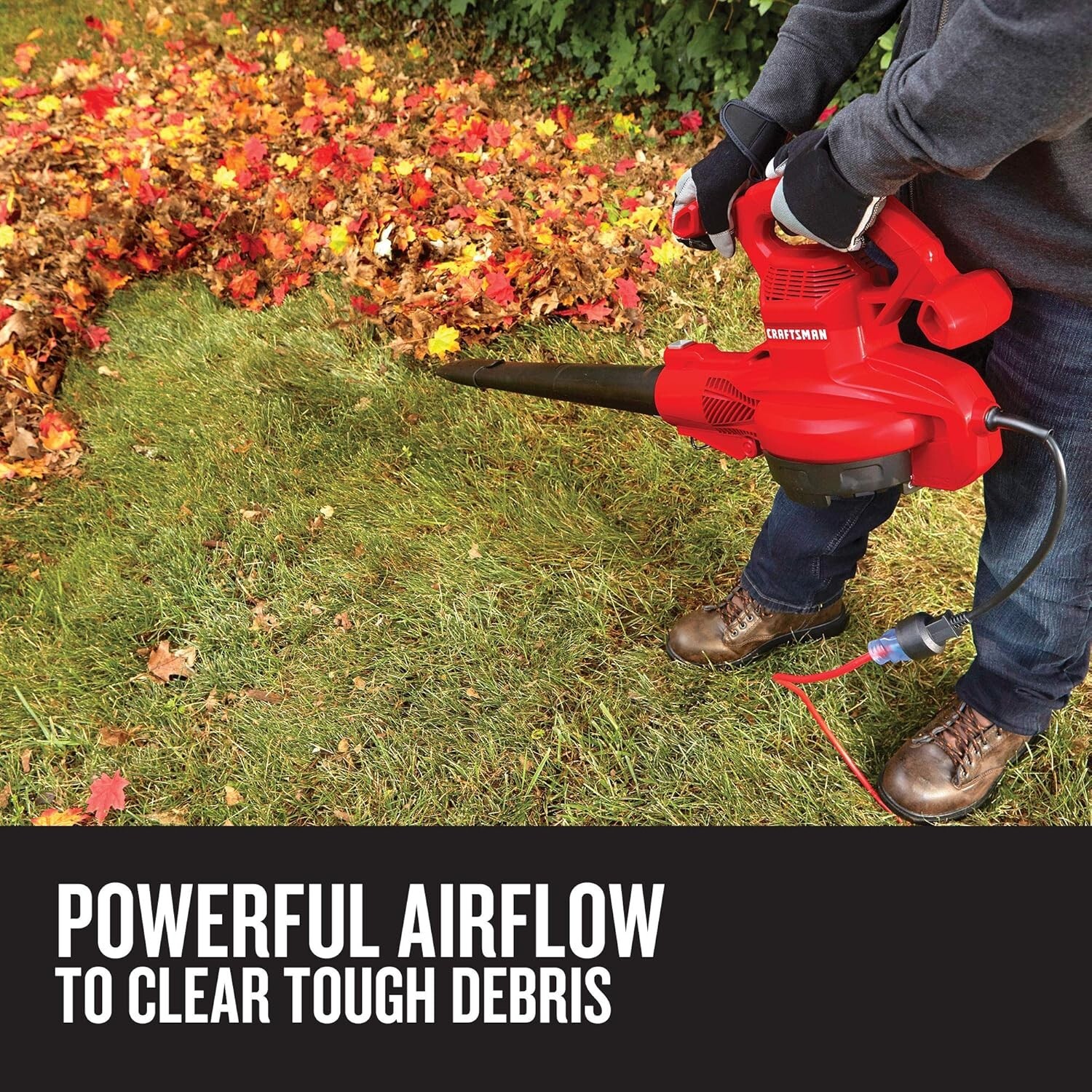 Craftsman 3-in-1 Leaf Blower Corded Electric 12 Amp Leaf Vacuum Mulcher