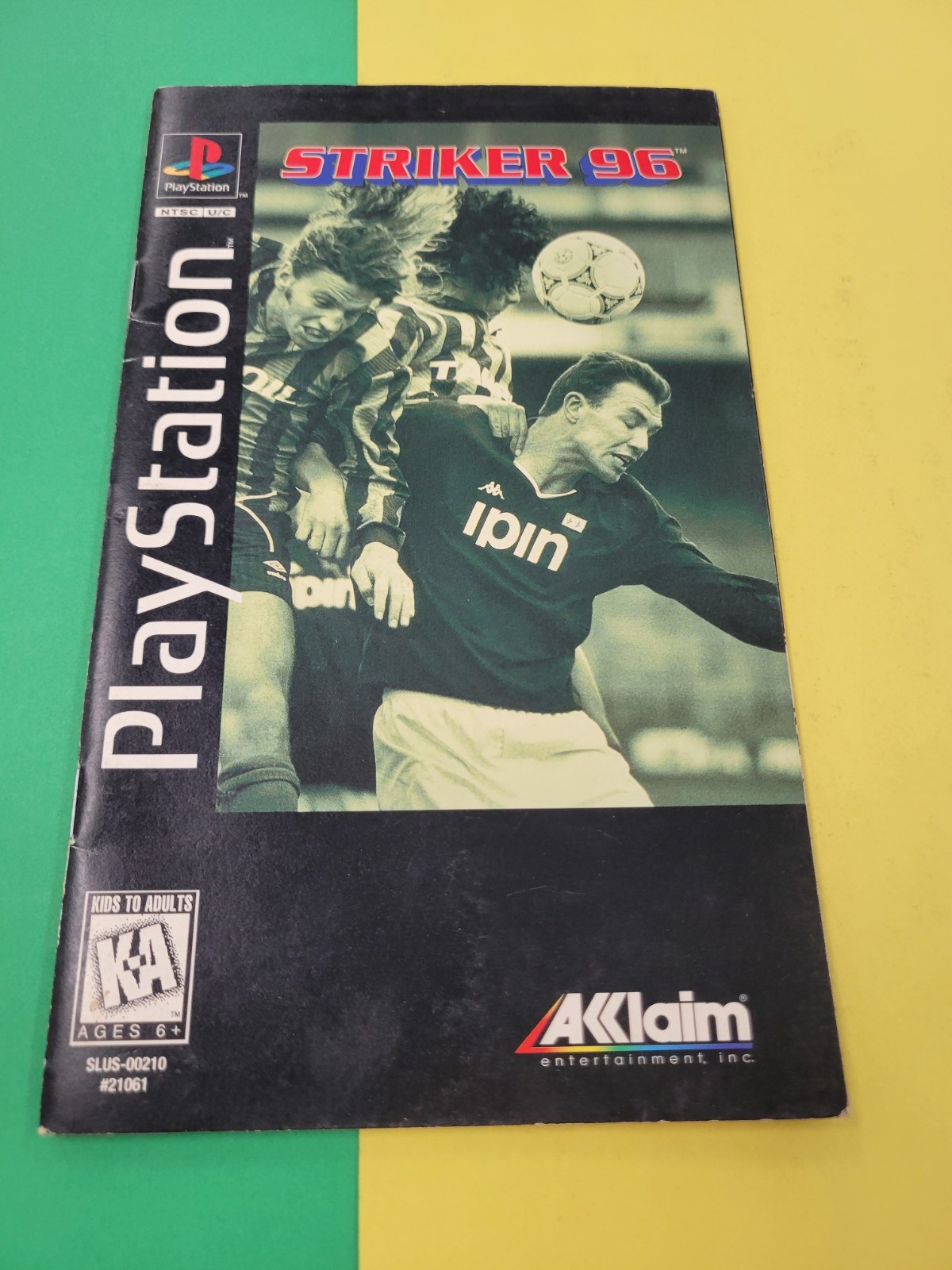 Striker 96 (Sony PlayStation 1, 1996) Manual Only