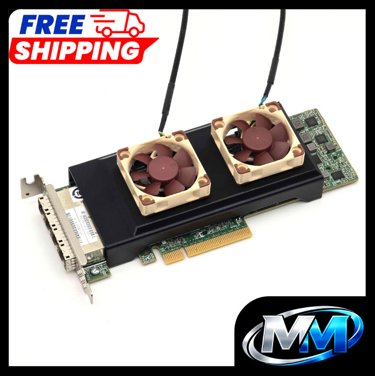 LSI 9206 16e 1V1W2 0TFJRW 00MH94 SAS HBA Noctua Fan Mount Cooling Shroud Cooler