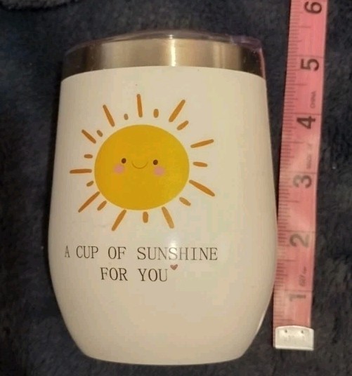 Metal Cup With Lid Sunshine