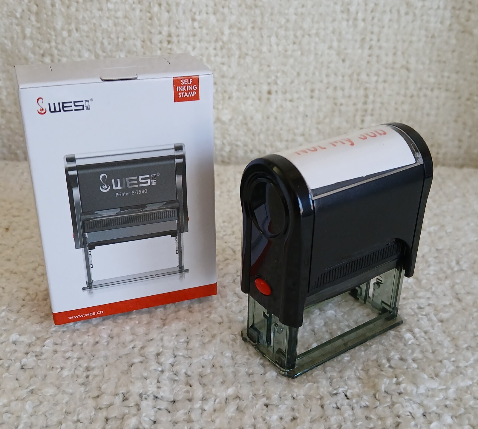 Wes Self Inking Stamp  Stamp Printer S-1540