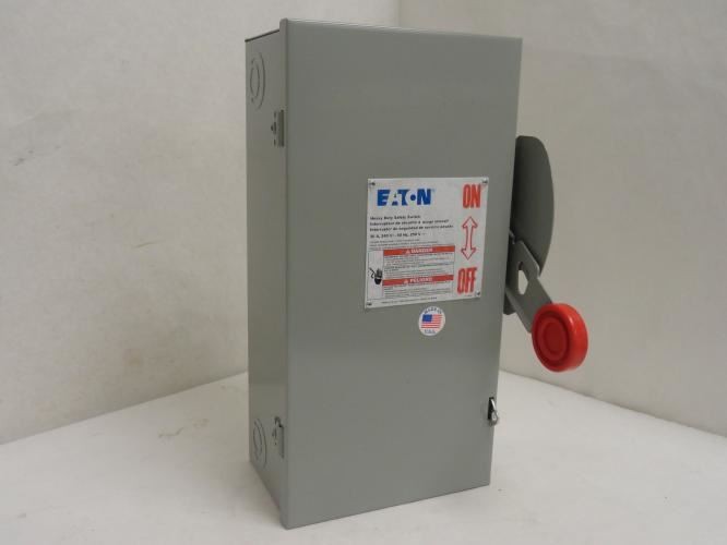 208328 New-No Box; Eaton DH321NGK Safety Switch; 30A; 3P; 3Hp@240VAC; 3PST