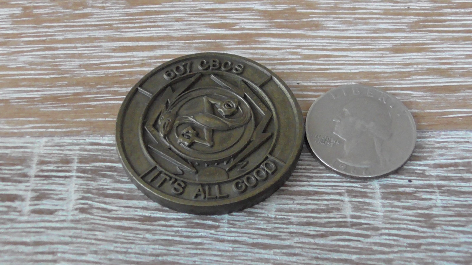 USAF 607th Combat Communications Squadron CBCS ROK Challenge Coin #D935