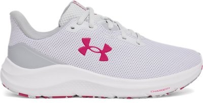 Under Armour Women's UA Charged Pursuit 4Distant Gray/Mod Gray/Shaded Fuchsia -
