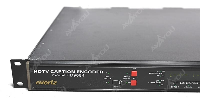 Evertz HD9084 +2PS HD DTV Closed Caption Encoder CC