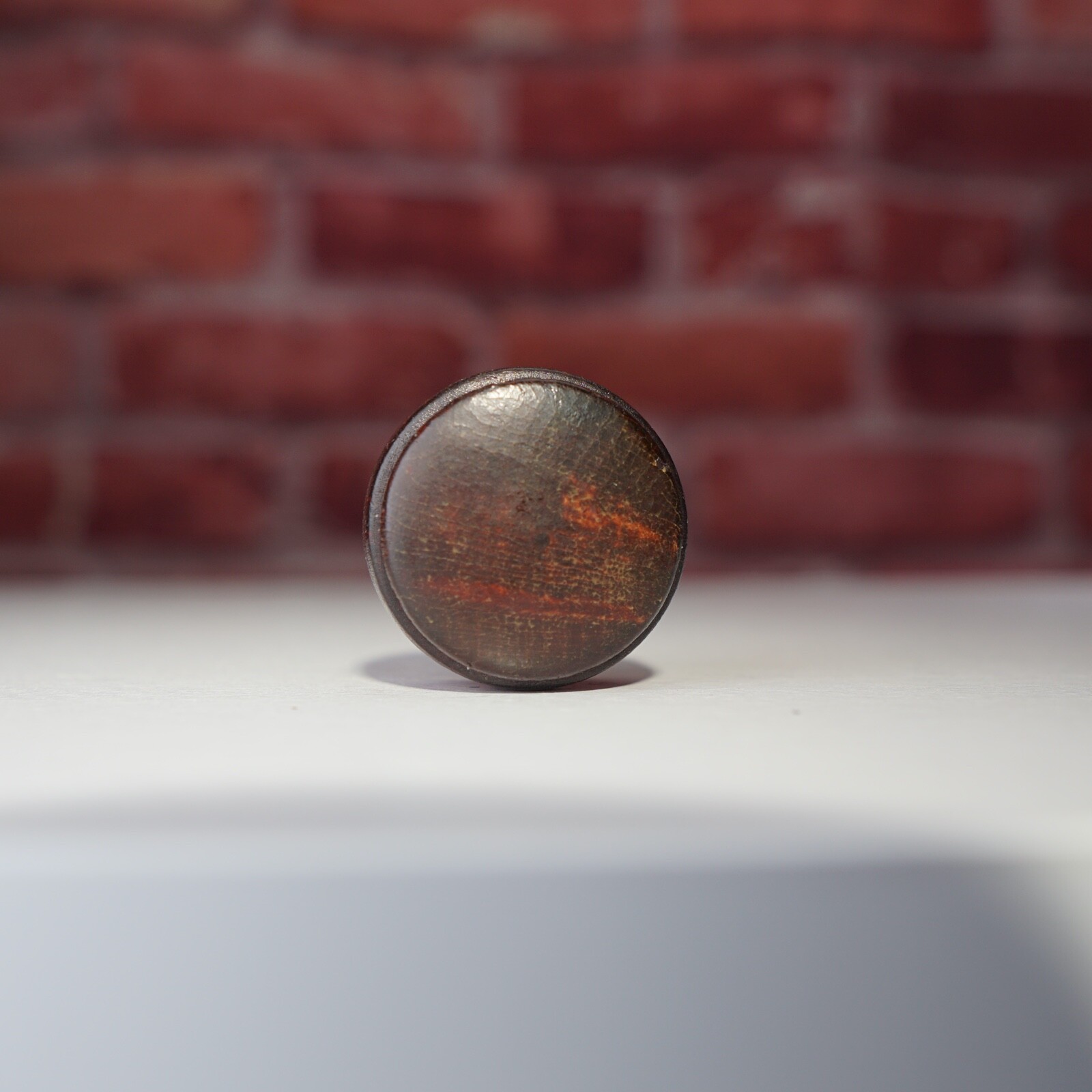 Vintage Radio Knob Hardwood 1 Knob 1940s -50s Midcentury Splined Shaft Y1244