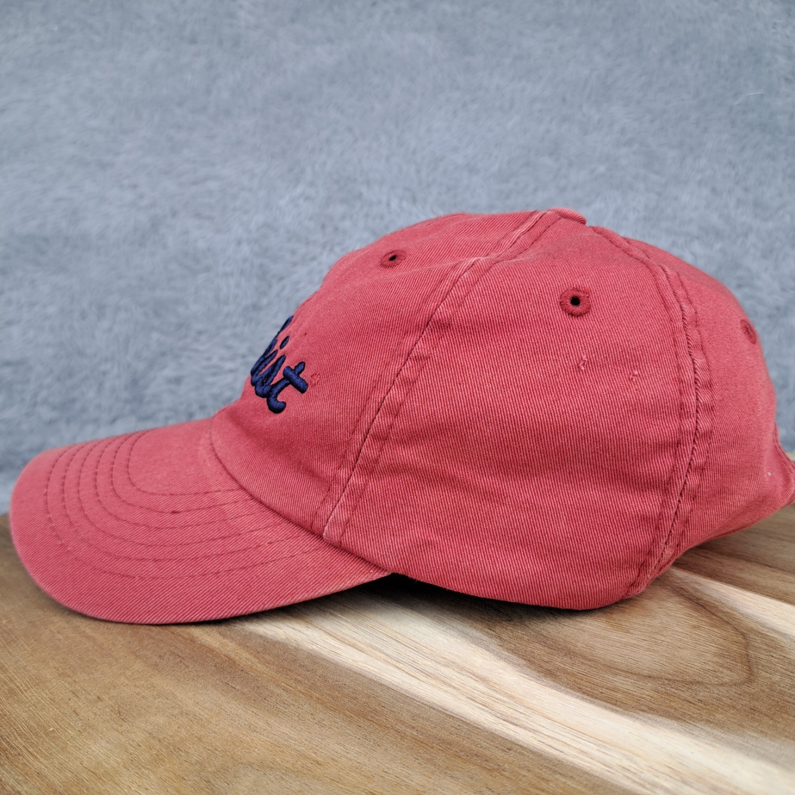 Titleist Hat Cap Strap Back Red Blue Golf Golfer Logo Mens