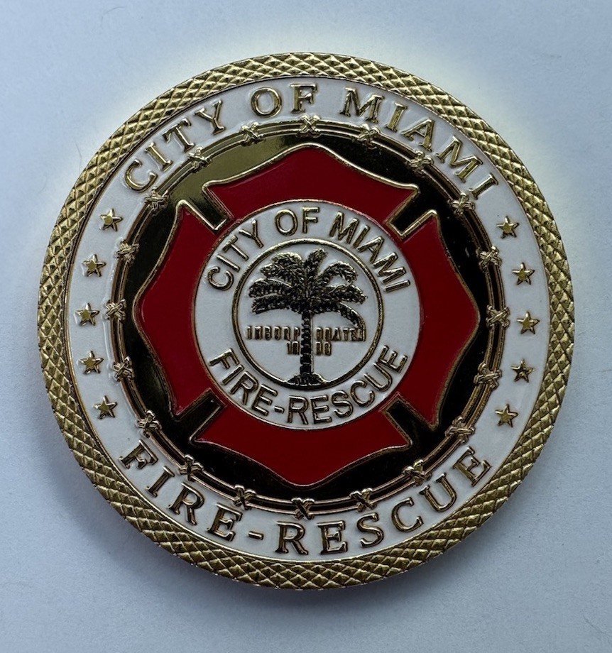 Miami Fire Rescue Challenge Coin