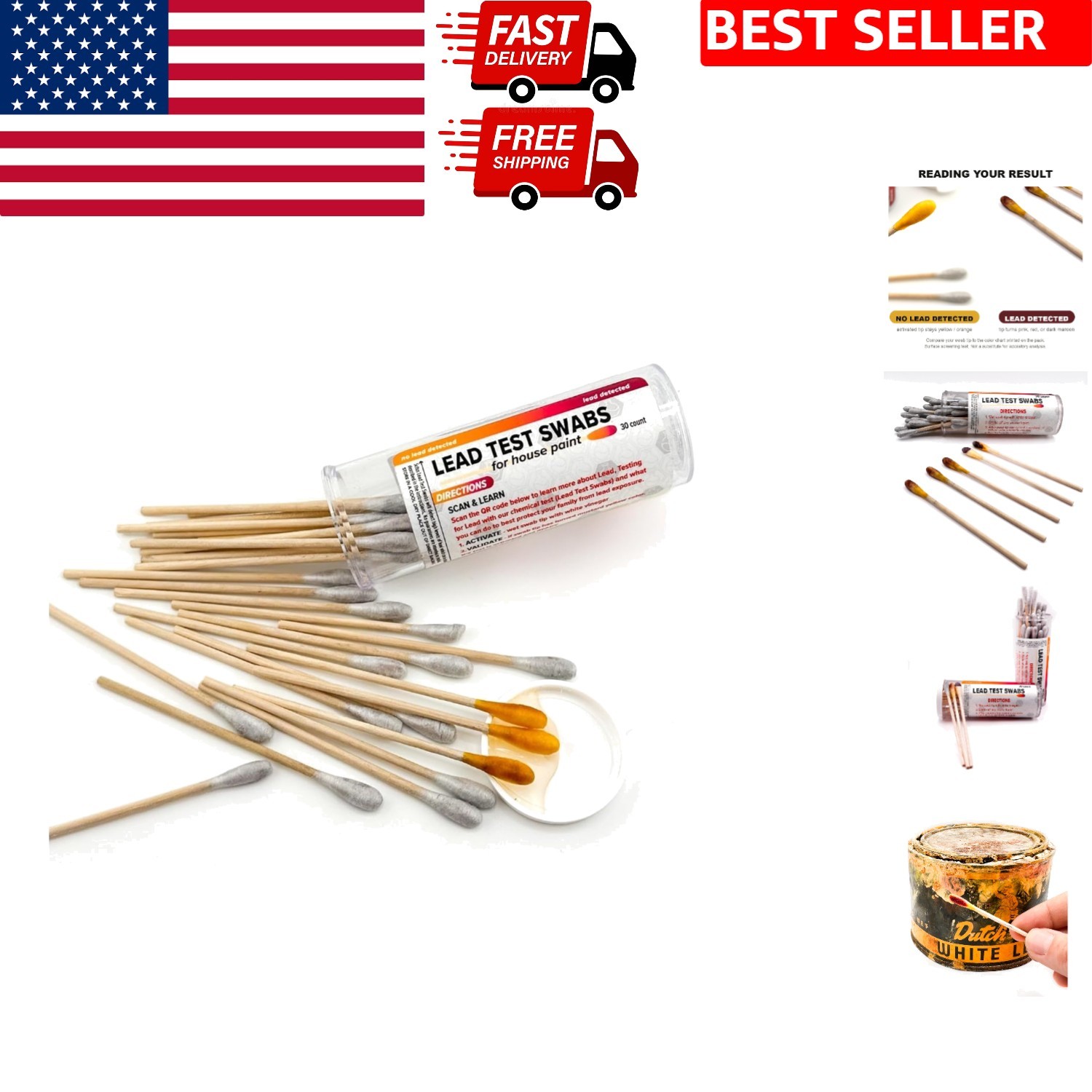 Scitus Rapid Lead  Swabs – Fast, Accurate 30-Second Detection for Painted Sur...