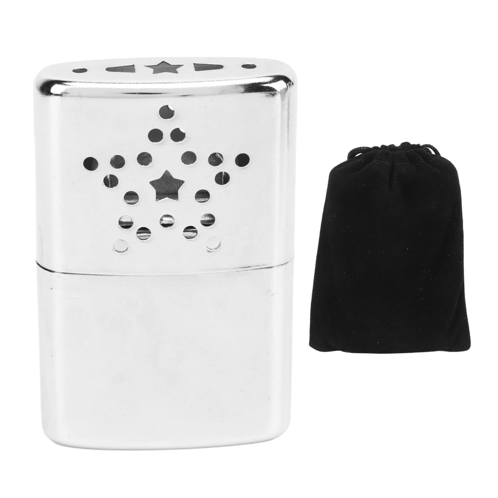 Factory NEW - Portable Metal Hand Warmer with Pouch for Fishing Camping Hiking