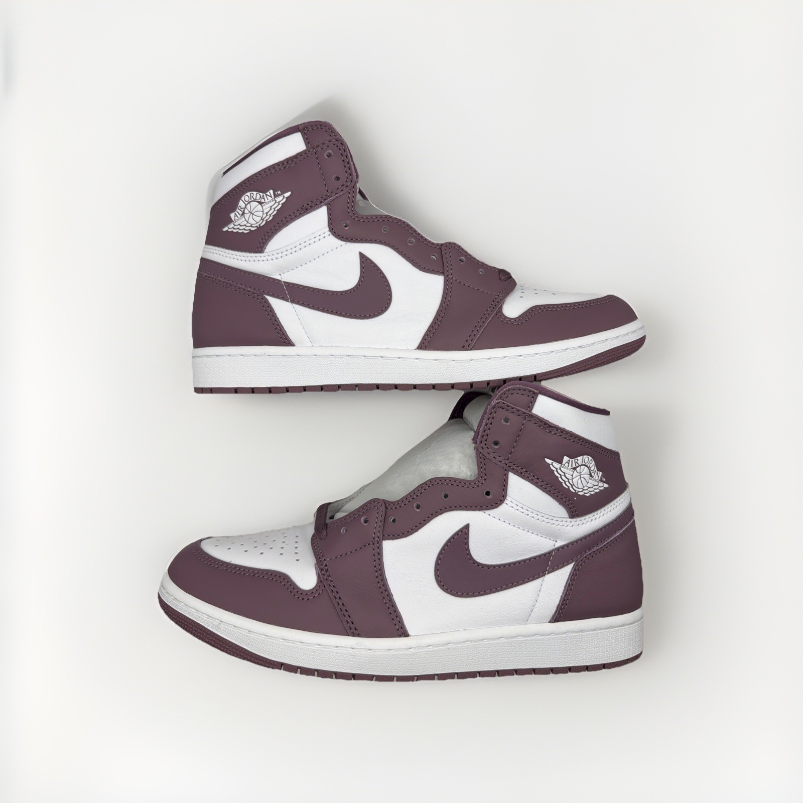 Nike Air Jordan 1 Retro High OG Shoes White Mauve DZ5485-105 Men's Size 10