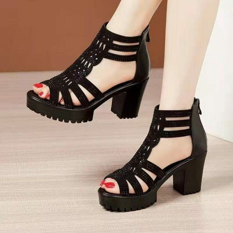 Summer Back Women Sandals High Heels Sandals Woman Shoes Platform Shoes