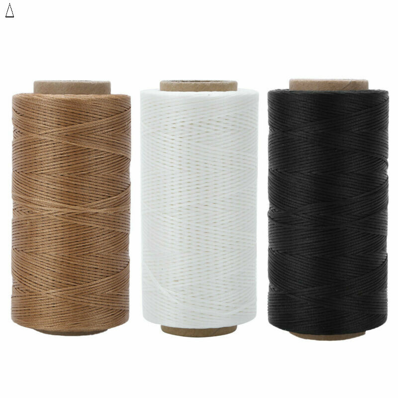 150D Flat Waxed Sewing Thread Wax Cord Extra Strong for Leather Denim Shoes
