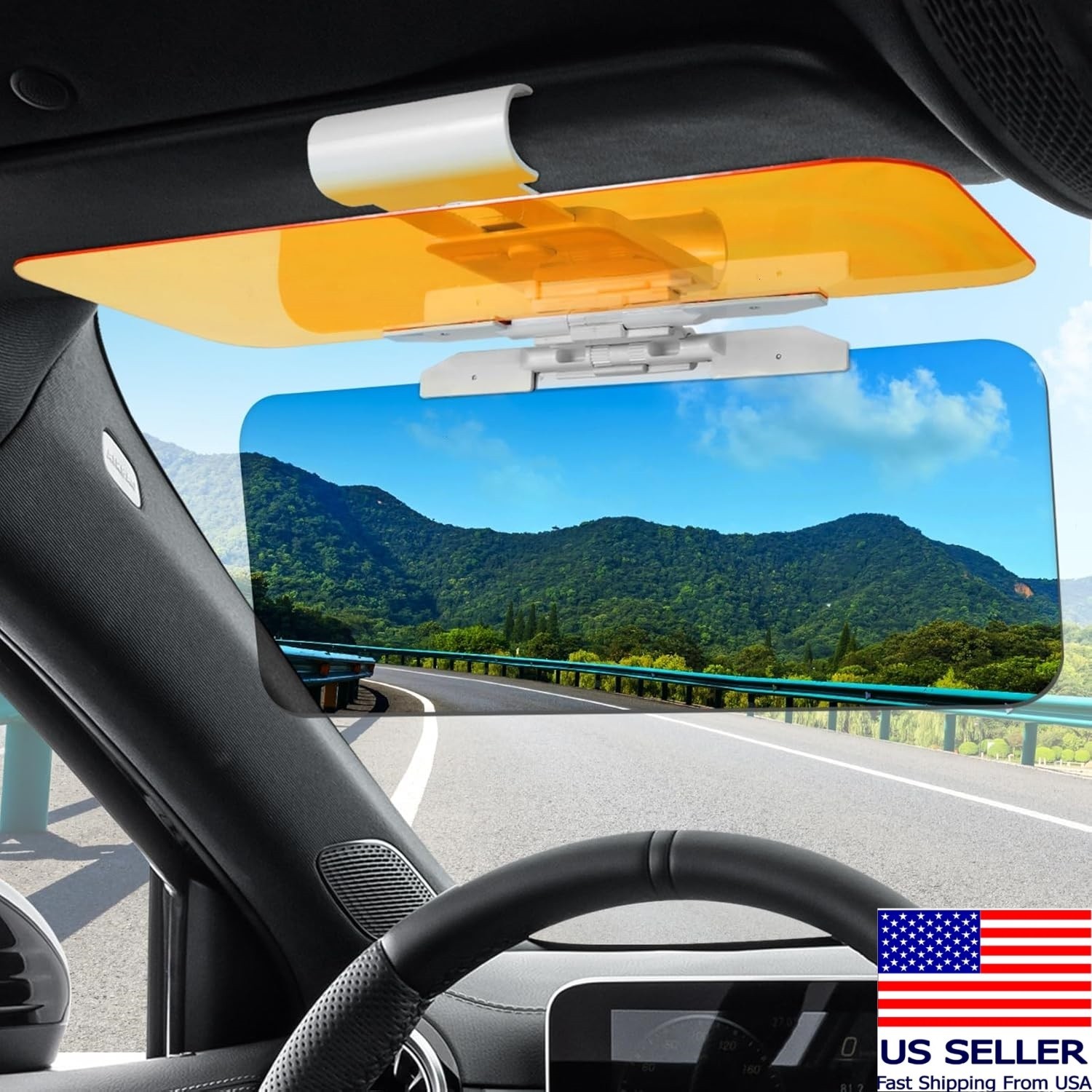 Day and Night Safety Anti-Glare Car Sun Visor Extender Universal for Car SUV