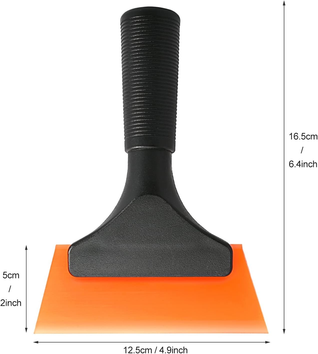 Small Squeegee 5 Inch Rubber Window Tint Windshield Scraper For Car Glass Orange