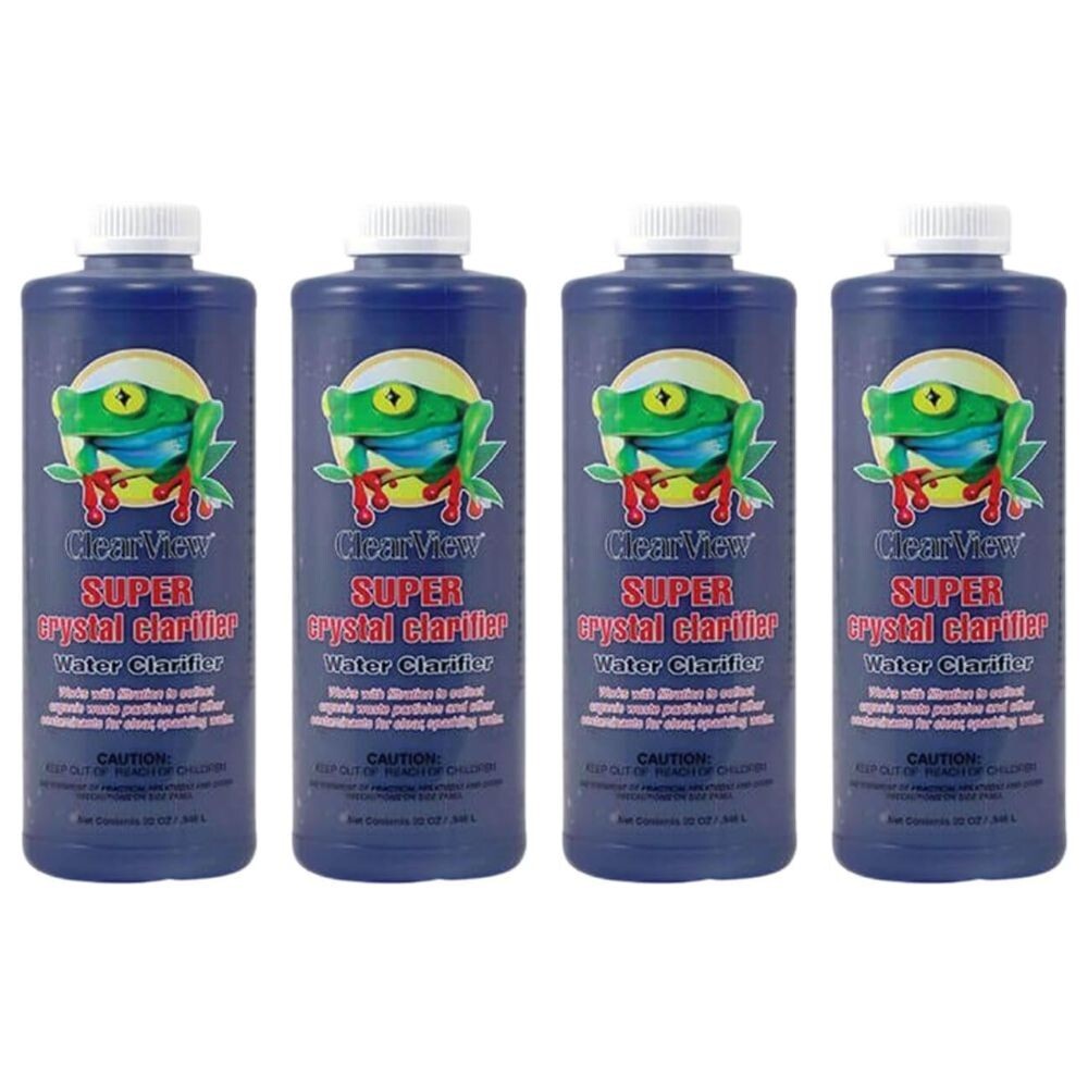 ClearView Super Crystal Water Clarifier 32 oz - CVLSCCQT12 (4 Pack)