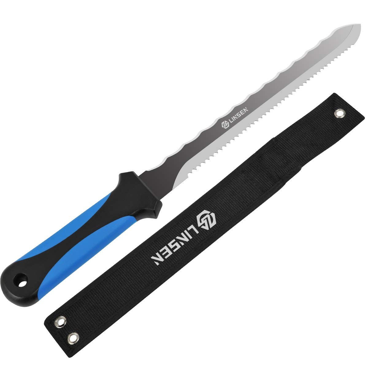 Linsen-Outdoor Stainless Steel Garden Knife with 11" Blade, Double Side Utili...