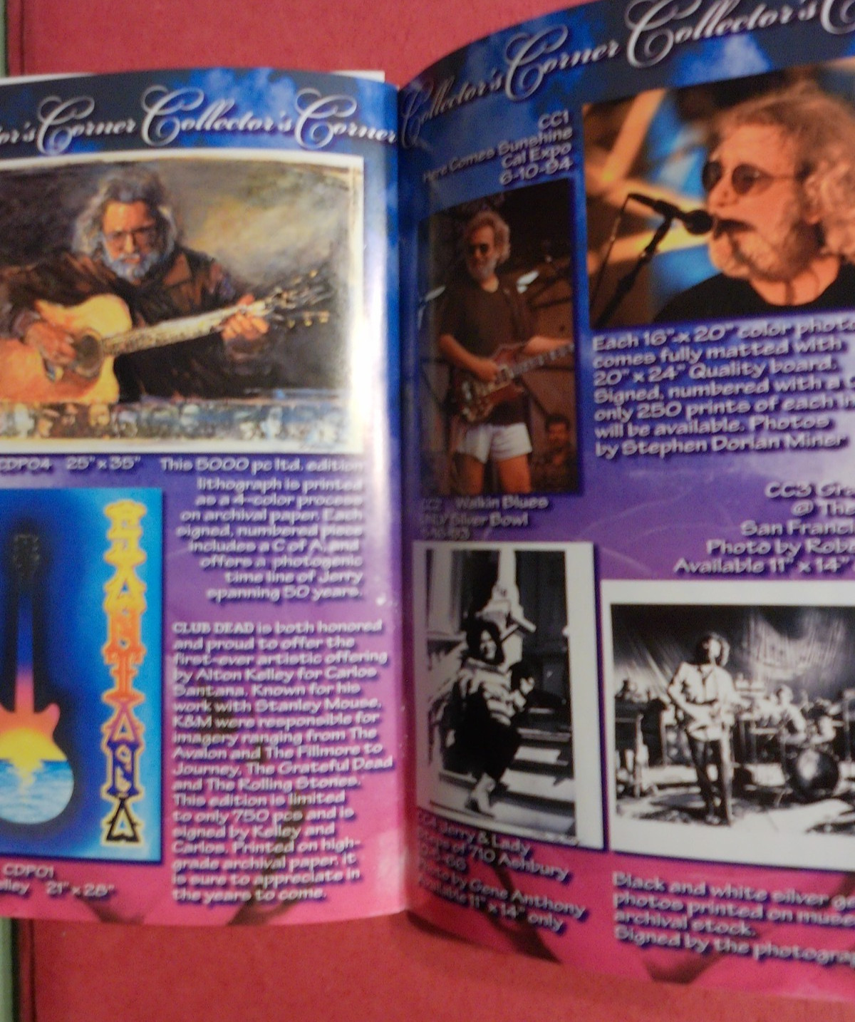 Grateful Dead & Santana – 1998 “Club Dead” Catalog (30 Pages, Full Color)