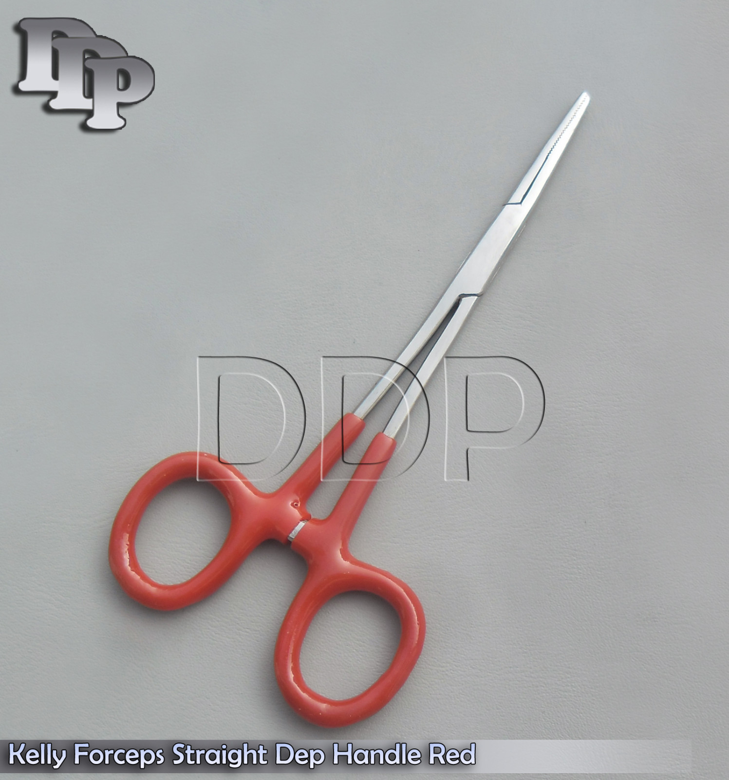 Hemostats Kelly Forceps Surgical Instruments, Red Dep Handle 6.25" Straight