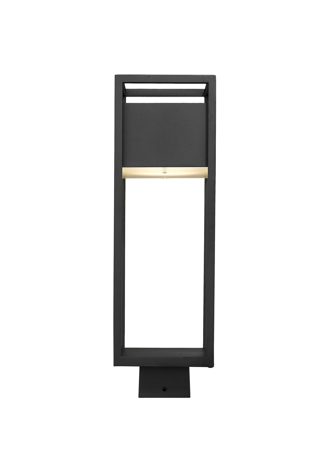 Z-Lite Barwick LED Outdoor Post Mount Fixture, Black