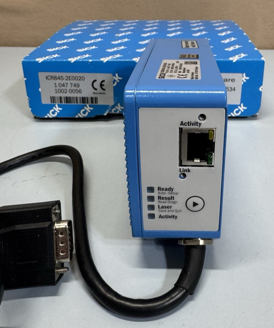 SICK ICR845-2E0020 Industrial Barcode Scanner Vision Sensor Ethernet Open Box
