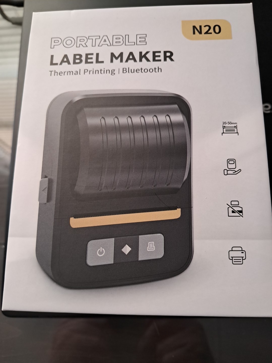 Portable Label Maker Bluetooth Thermal Label Printer N20