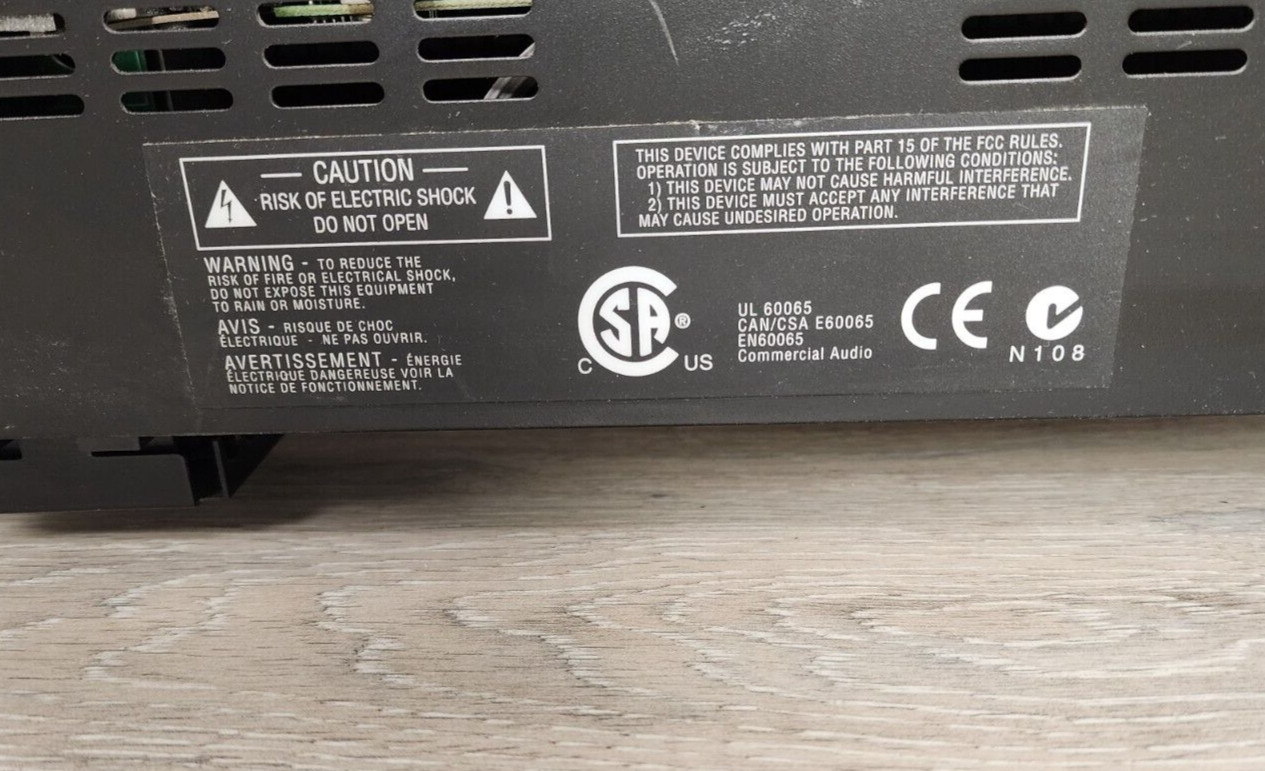 Crown 280A 80W 2 Channel Power Amplifier Amp Preamp Tested Working
